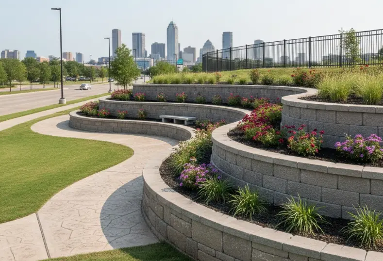 Commercial Retaining wall 1